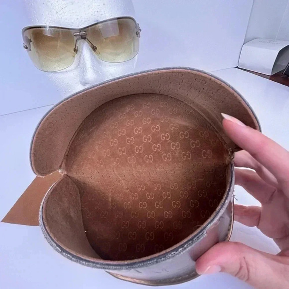 Gucci Sunglasses Marina Chain Semi Rimless Brown GG2772/S 74-01-105 - Women - Picture 10 of 10